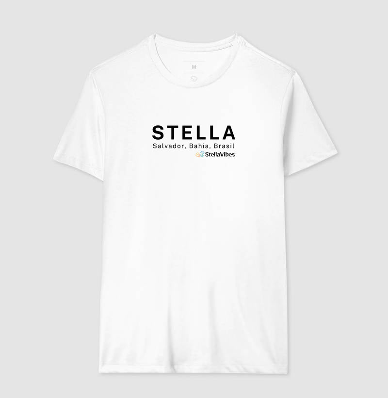 Camiseta Stella, Bahia, Brasil (Branca / Cinza)