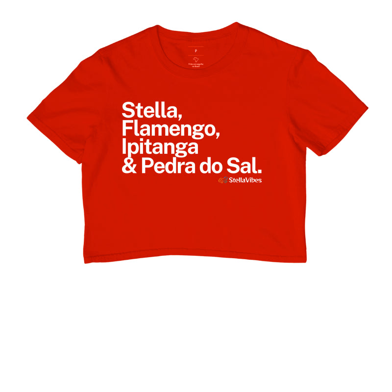 Cropped Stella, Flamengo, Ipitanga & Pedra do Sal (Várias cores)