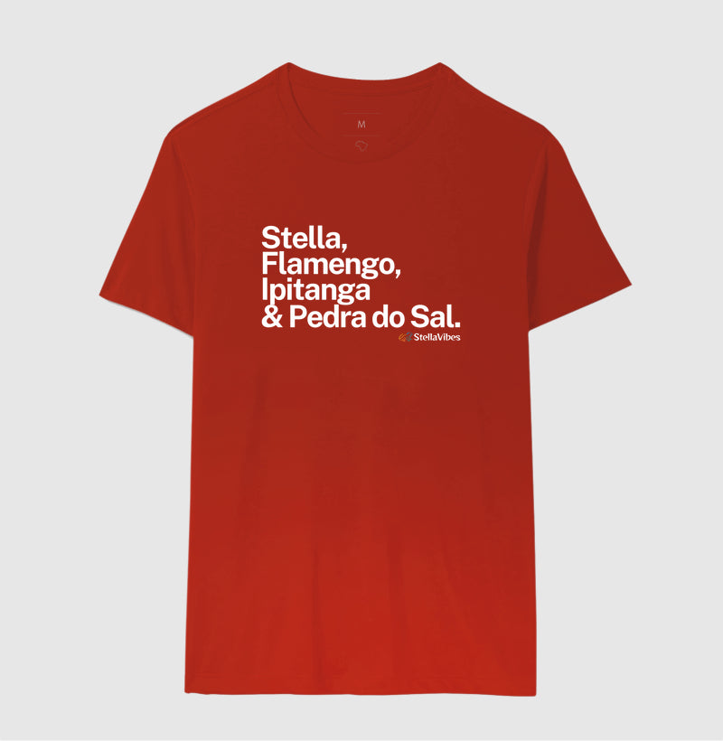 Camiseta Stella, Flamengo, Ipitanga & Pedra do Sal (Várias cores)