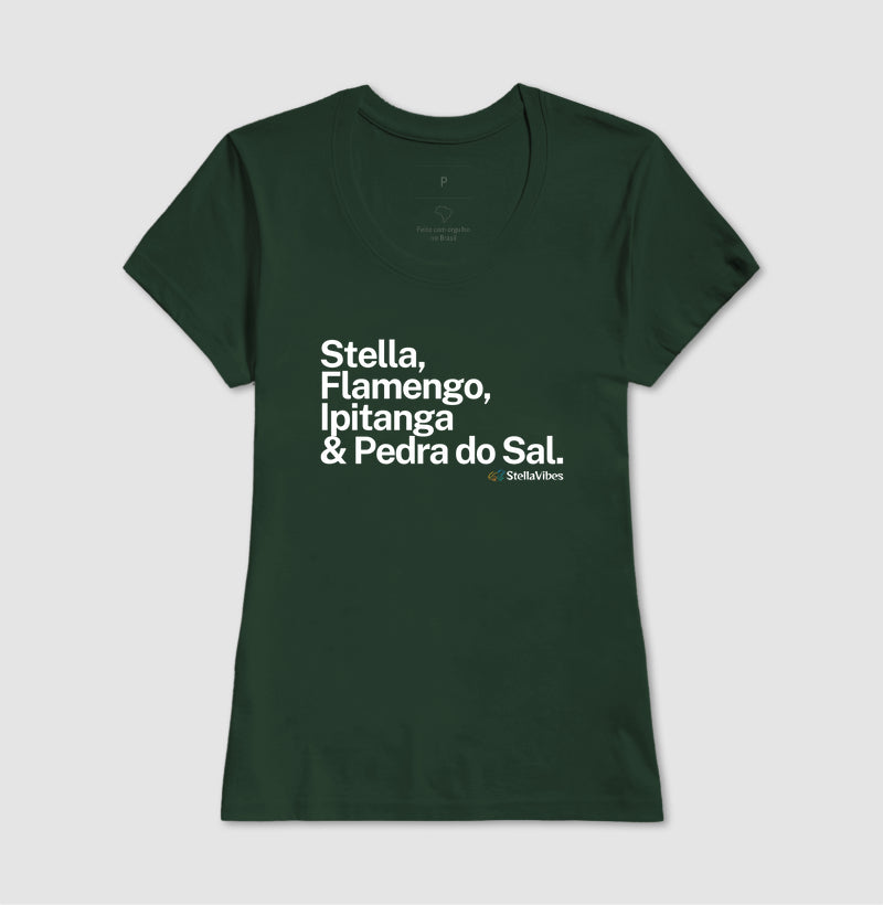 Camiseta Stella, Flamengo, Ipitanga & Pedra do Sal (Várias cores)