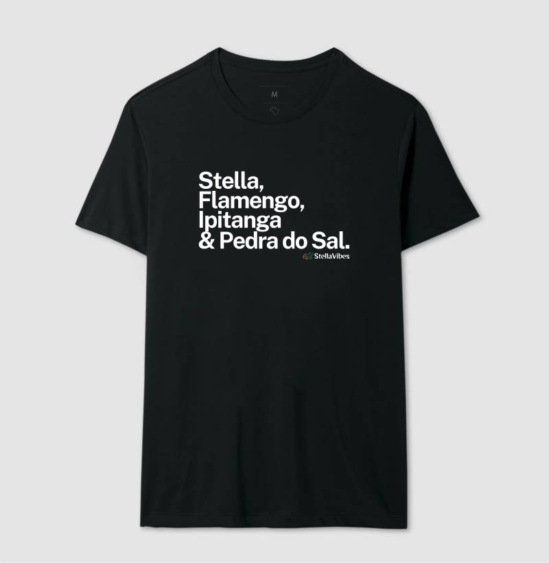 Camiseta Stella, Flamengo, Ipitanga & Pedra do Sal (Várias cores)