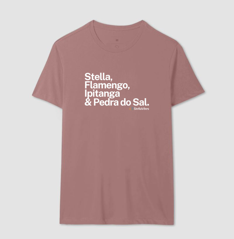 Camiseta Stella, Flamengo, Ipitanga & Pedra do Sal (Várias cores)