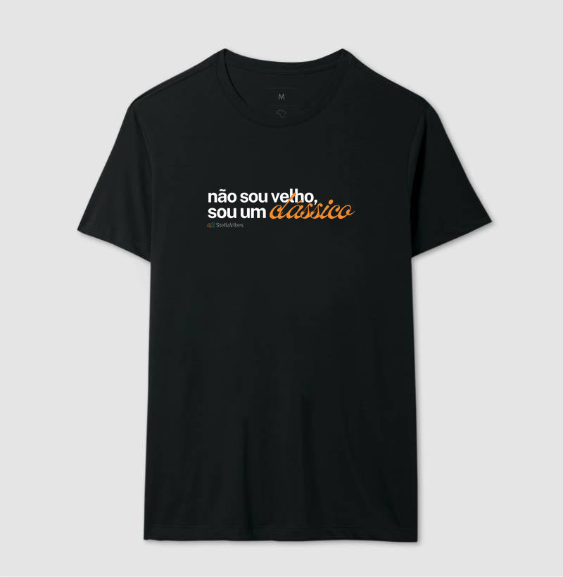 Camiseta Não Sou Velho (Preta / Verde)