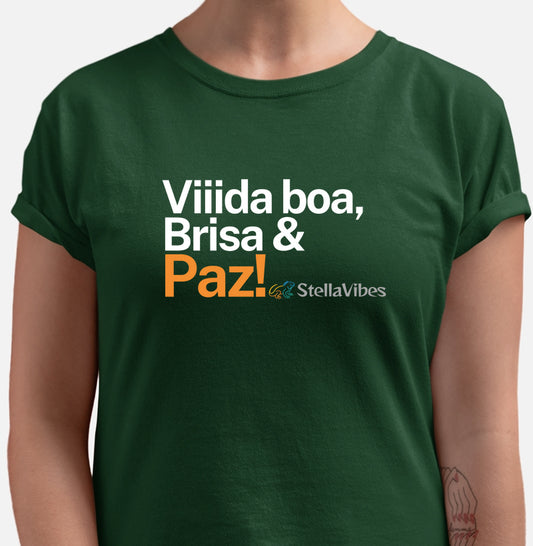 Camiseta Vida Boa, Brisa e Paz (Várias cores)