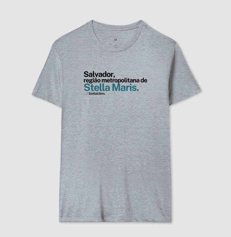 Camiseta Região Metropolitana (Branca / Cinza)