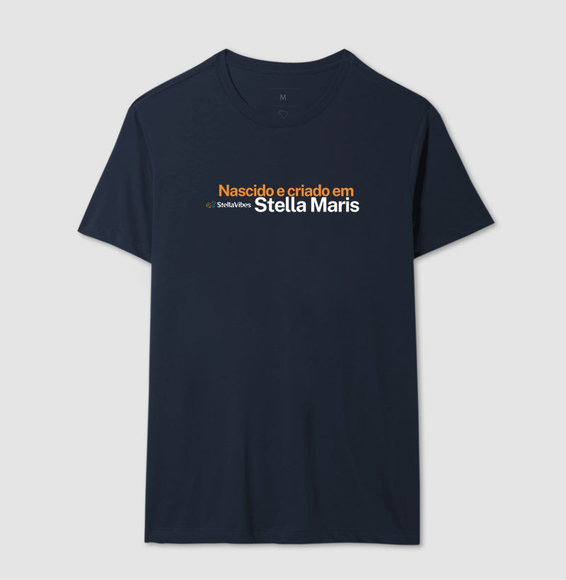 Camiseta Nascido e Criado em Stella Maris (Várias cores)