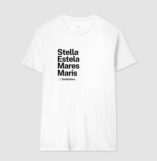 Camiseta Stella Estela Mares Maris (Branca / Cinza)