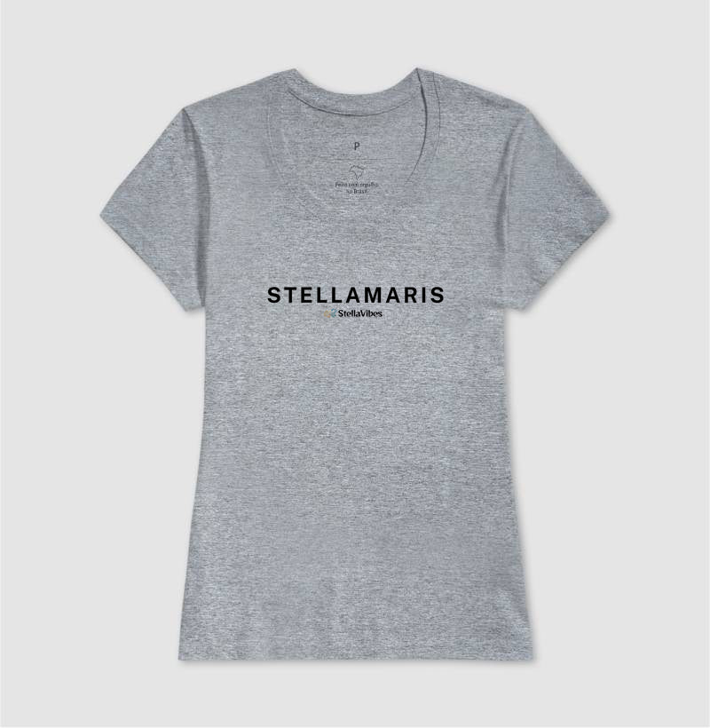 Camiseta StellaMaris (Branca / Cinza)