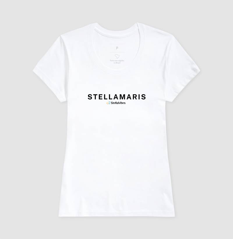Camiseta StellaMaris (Branca / Cinza)