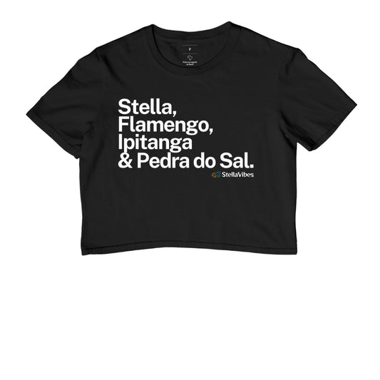 Cropped Stella, Flamengo, Ipitanga & Pedra do Sal (Várias cores)