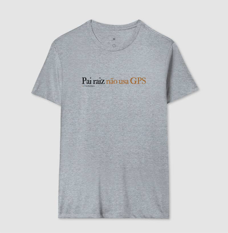 Camiseta Pai Raiz (Branca / Cinza)