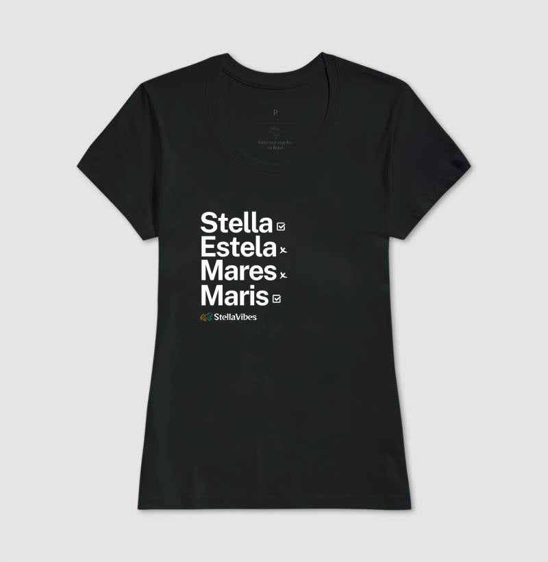 Camiseta Stella Estela Mares Maris (Várias cores)