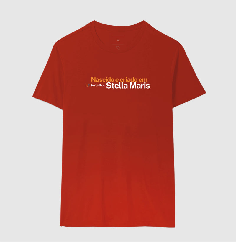 Camiseta Nascido e Criado em Stella Maris (Várias cores)