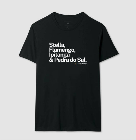 Camiseta Stella, Flamengo, Ipitanga & Pedra do Sal (Várias cores)