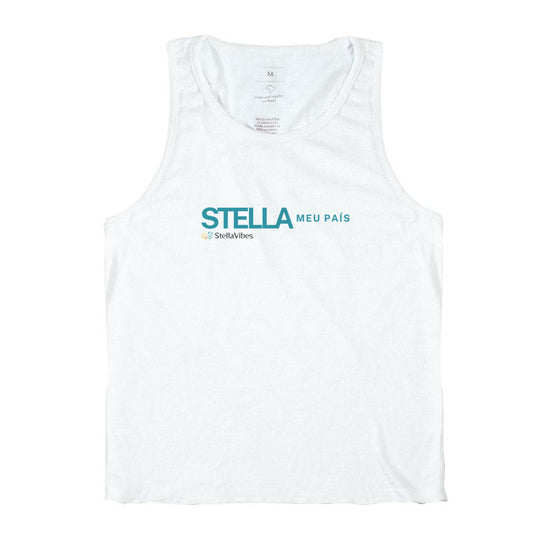 Regata Stella Meu País (Branca / Cinza)