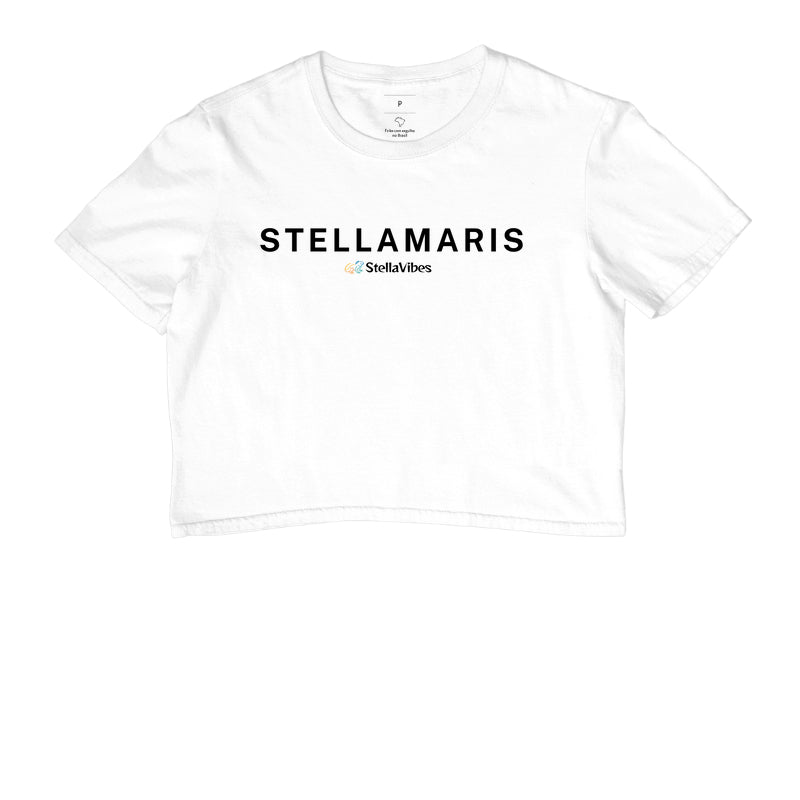 Cropped StellaMaris (Branca / Cinza)