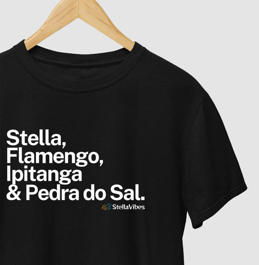 Camiseta Stella, Flamengo, Ipitanga & Pedra do Sal (Várias cores)