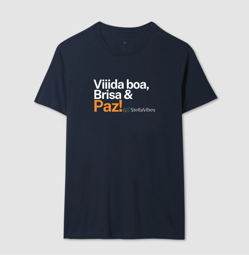 Camiseta Vida Boa, Brisa e Paz (Várias cores)