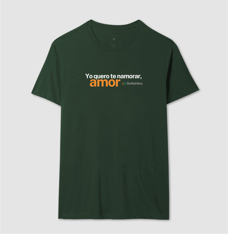 Camiseta Yo Quero te Namorar (Várias cores)