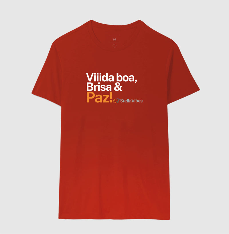 Camiseta Vida Boa, Brisa e Paz (Várias cores)