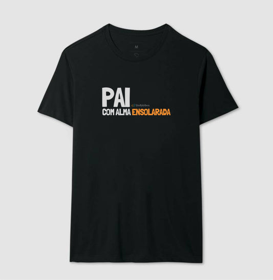 Camiseta Pai Alma Ensolarada (Preta / Verde)