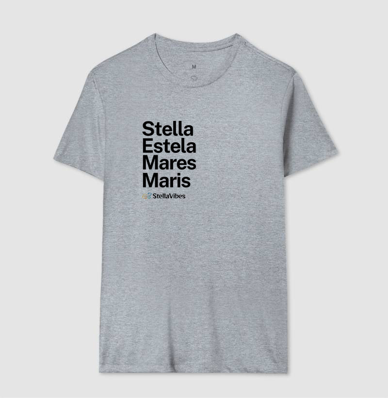 Camiseta Stella Estela Mares Maris (Branca / Cinza)