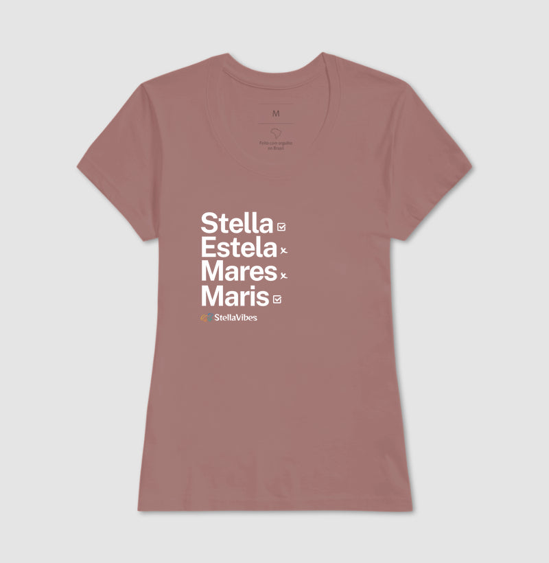 Camiseta Stella Estela Mares Maris (Várias cores)