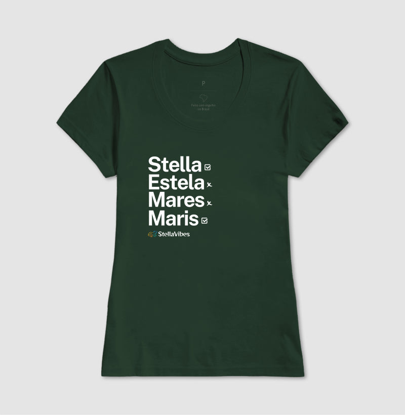 Camiseta Stella Estela Mares Maris (Várias cores)
