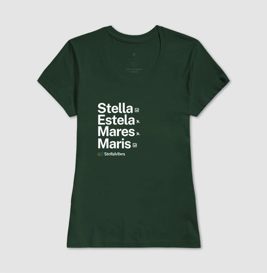 Camiseta Stella Estela Mares Maris (Várias cores)