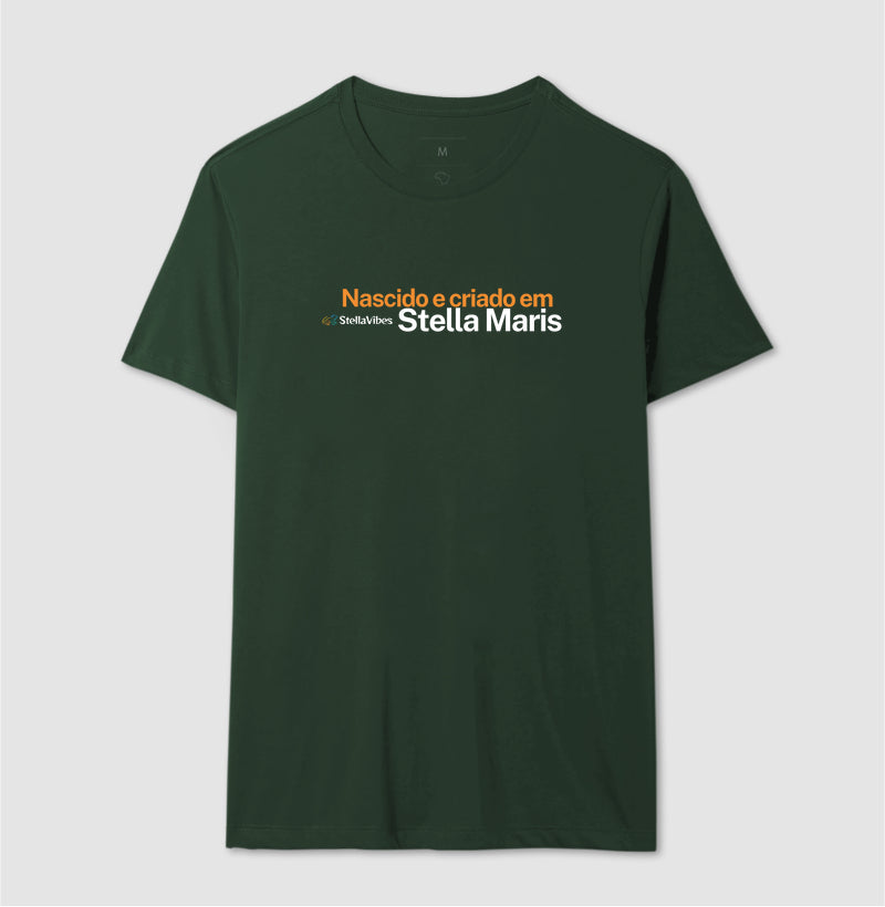 Camiseta Nascido e Criado em Stella Maris (Várias cores)