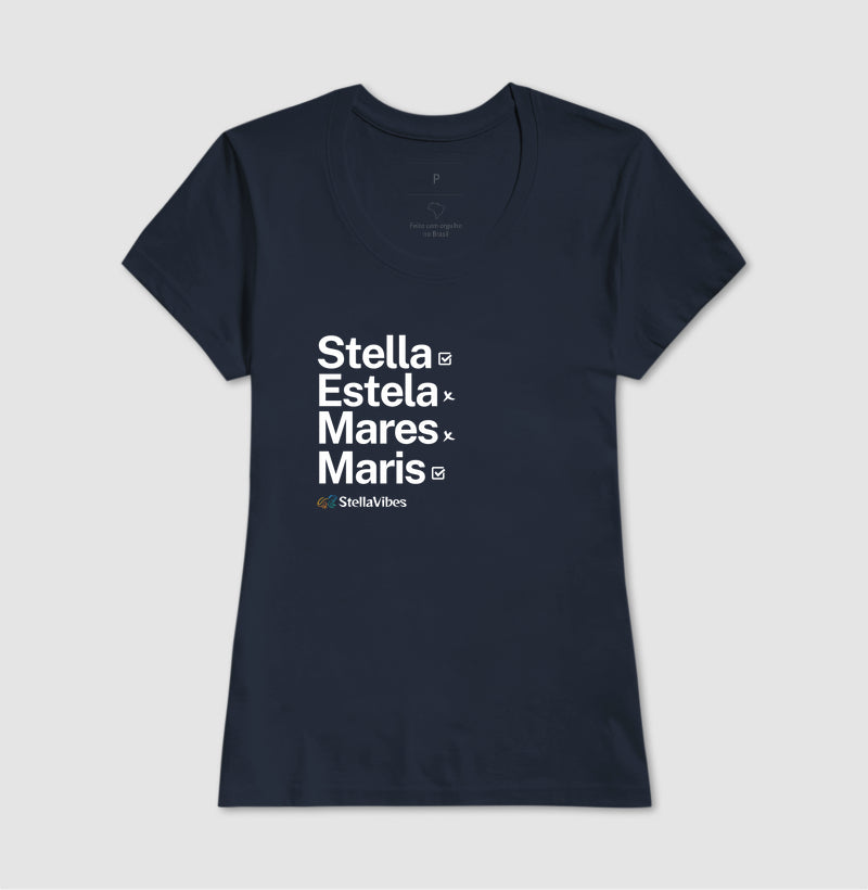 Camiseta Stella Estela Mares Maris (Várias cores)