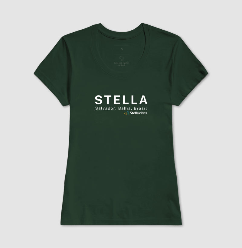 Camiseta Stella, Bahia, Brasil (Várias cores)