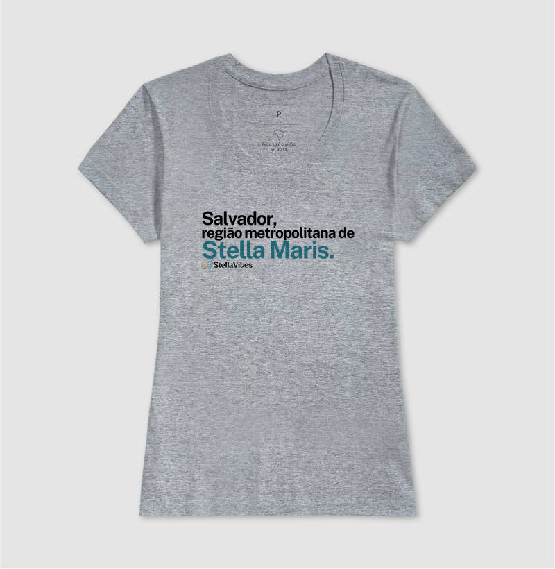 Camiseta Região Metropolitana (Branca / Cinza)