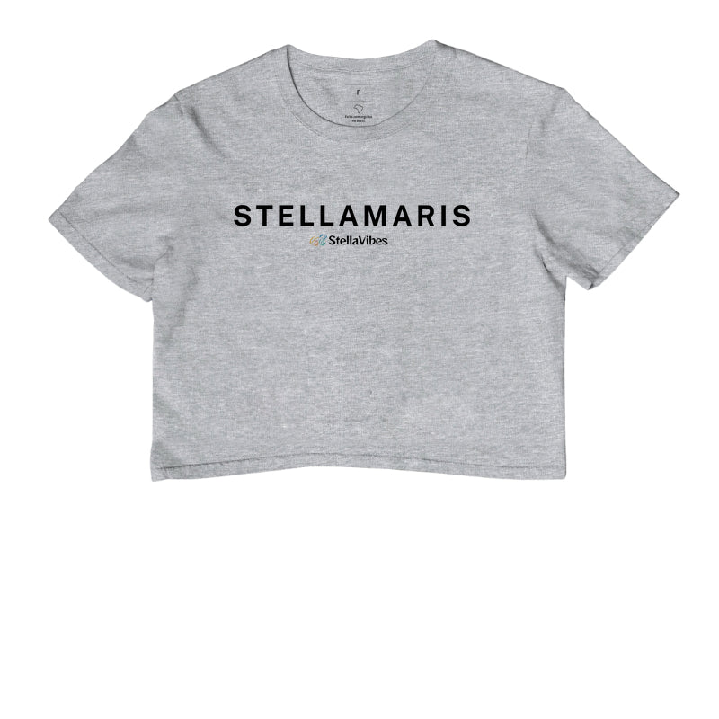 Cropped StellaMaris (Branca / Cinza)
